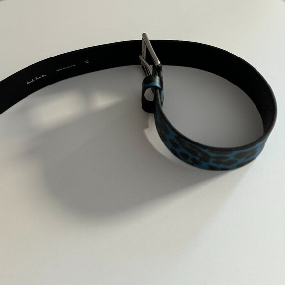 Paul Smith Blue Leopard Belt
